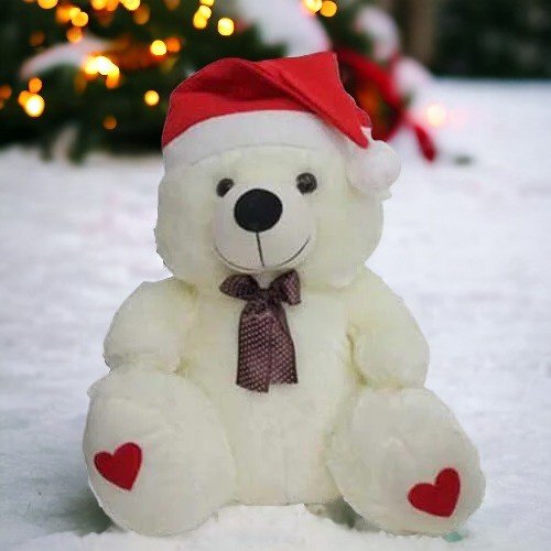 Cute Teddy For Christmas