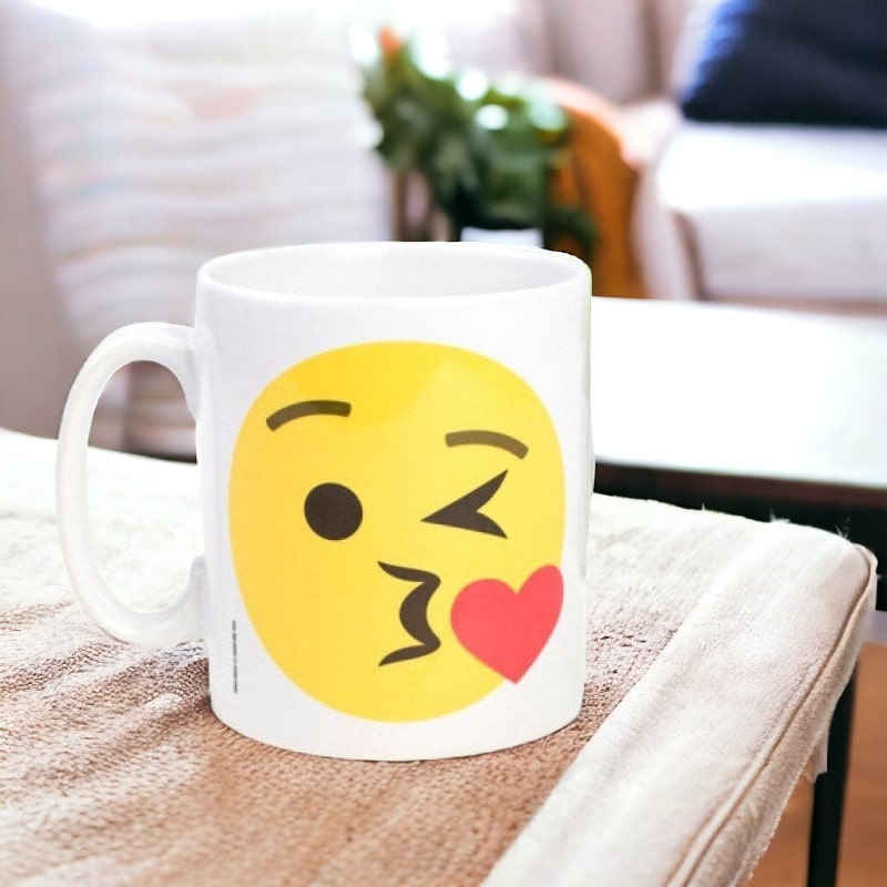 Kiss Emoji Mug