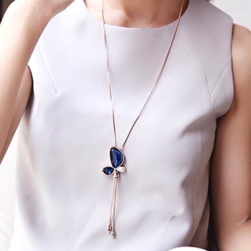 Buy Gold Plated Pendant for Women (Blue)