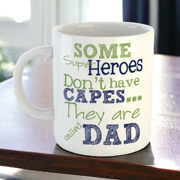 Superheroes Dad Mug