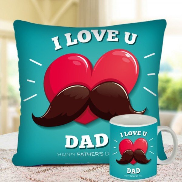 Love you Dad Cushion N Mug
