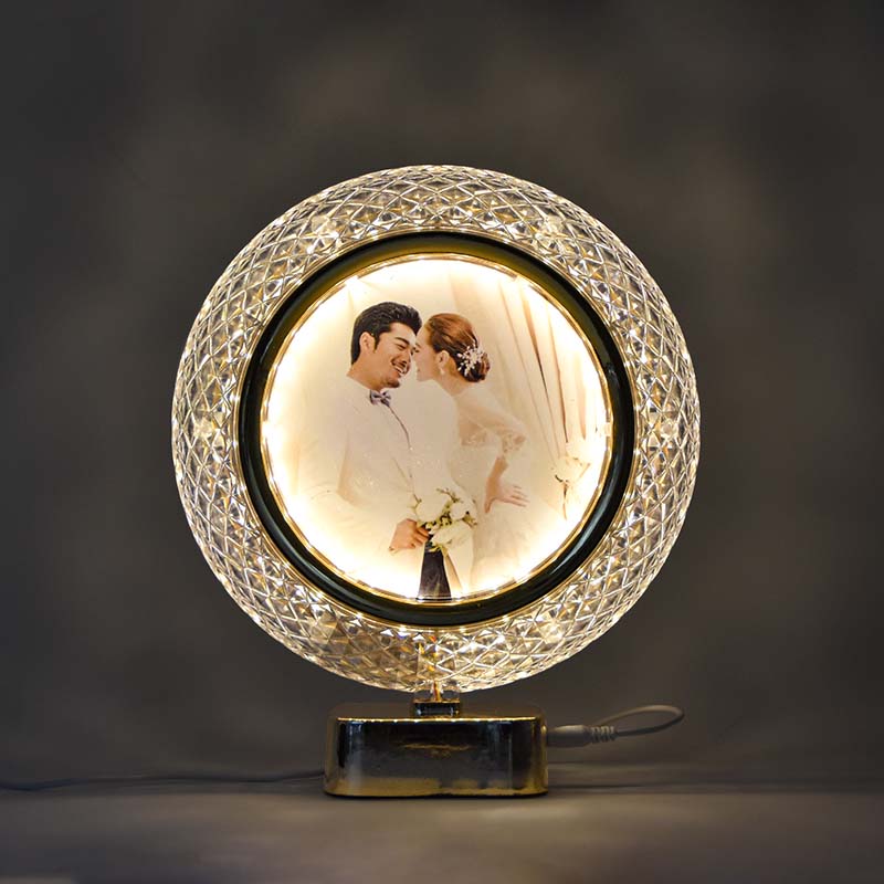 Led Crystal Light Photo Frame Lamp