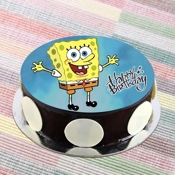 Cherries SpongeBob Chocolate Cake