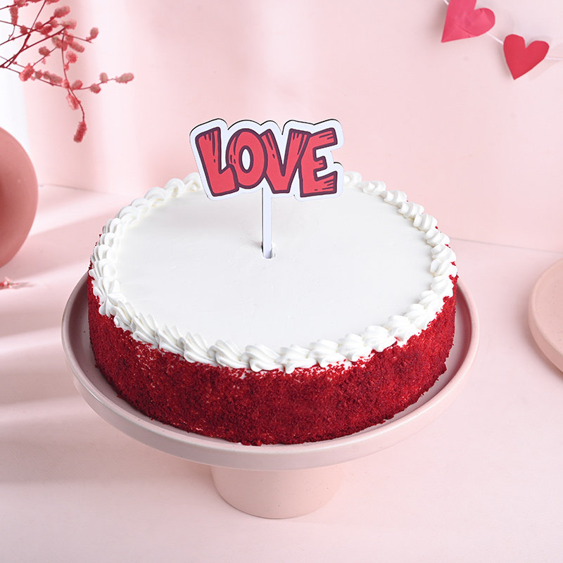 Red Velvet Cake With Teddy N Dairy Milk