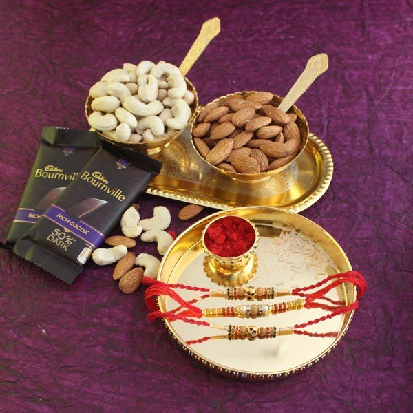 Traditional Rakhi Thali Combo