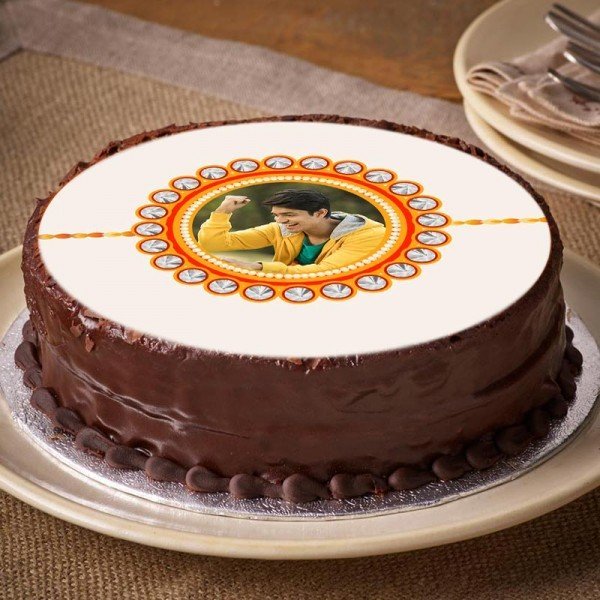 Rakhi Photo Truffle Cake