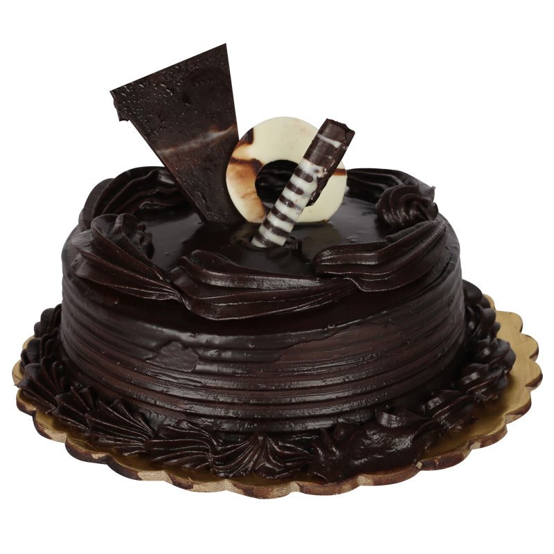 Designer Chocolate Cake Half Kg : Gift/Send Fresh Gifts Online HD1109197  |IGP.com