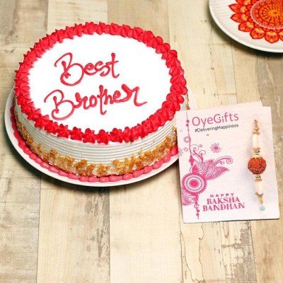 Best Brother Cake With Rakhi Combo