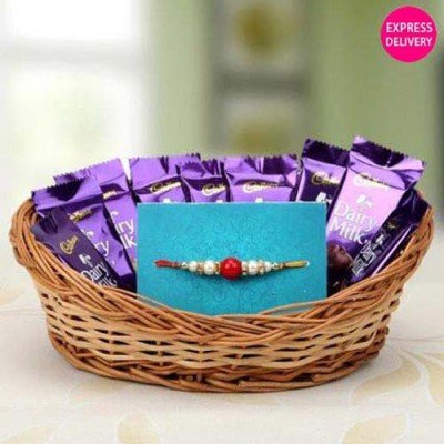 Chocolate Basket Full of Love - Rakhi With Chocolates Online