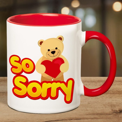 So Sorry Inner Red Mug