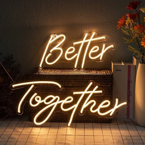 Better Together Hanging Neon Art Wall Sign