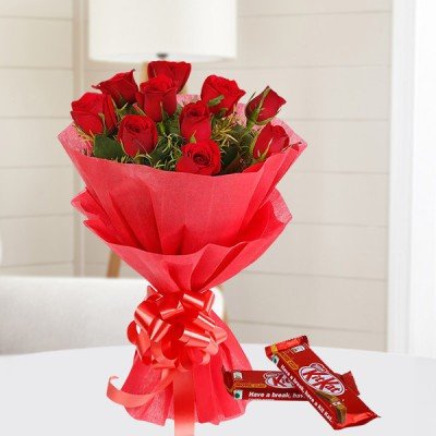 Love Sweets - Red Roses N Chocolates