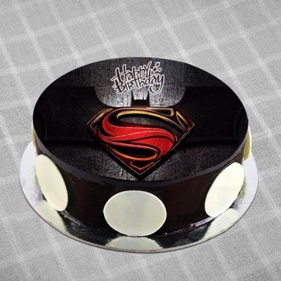 Fantastic Superman Logo Cake 