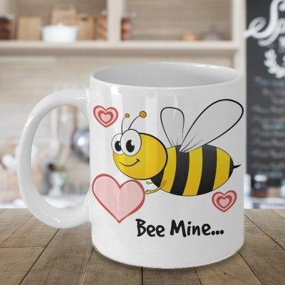 Bee Mine Valentines Coffee Mug