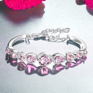 Plated Austrian Crystal Stylish Bracelet for Women and Girls