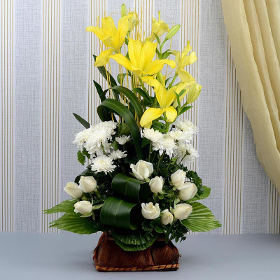 White and Yellow Arrangement