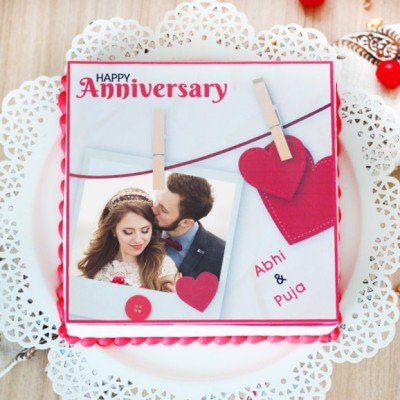 Embedded Together Anniversary Cake