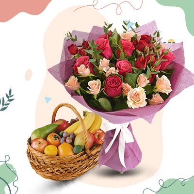 Birthday Flowers and Fruits Online Delivery