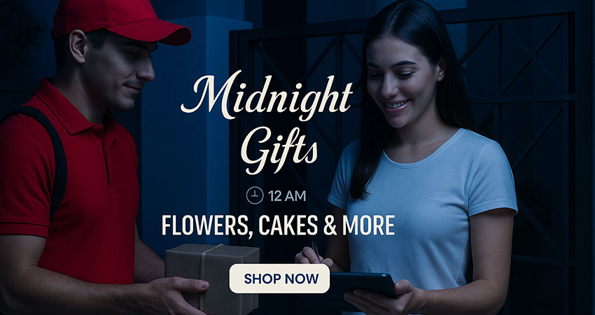 Midnight Gift Delivery – Surprise gifts at 12 AM, flowers & hampers