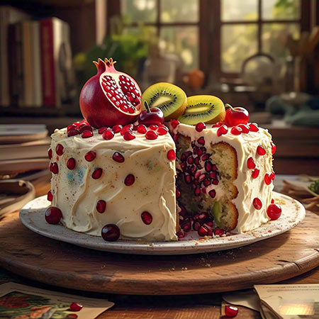 fresh cream fruit cake online