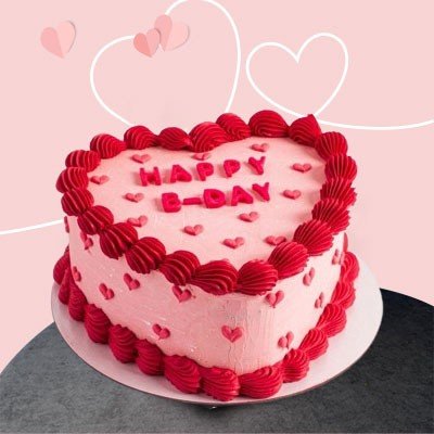 Valentine Heartshape Cake Online