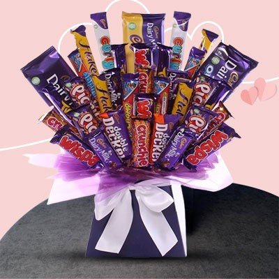 Valentine Chocolate Bouquet Online