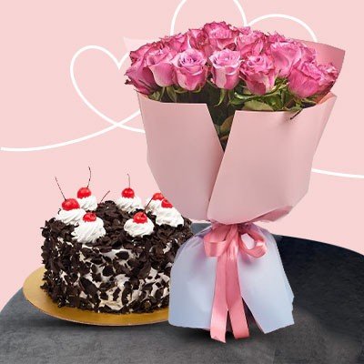 FLOWERS AND CAKE DELIVERY FOR VALENTINES DAY