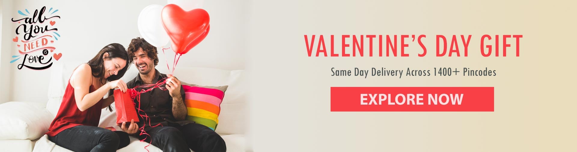 Valentine Gifts Online – Same Day Delivery of Flowers, Cakes, Chocolates & Personalized Gifts